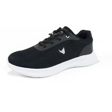 Gdt Ayakkabı Volis Siyah  Renk 40-41-42-43-44-45 Numara  Bağcıklı  Triko Erkek Spor Ayakkabı