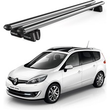 Today Auto Pençe Renault Scenic 7 Posti (2013-2016) Uyumlu Gri Ara Atkı Port Bagaj Tavan Barı