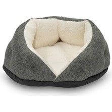 Snmswrld Pet Comfort Paris Bed Koyu Yeşil Kedi ve Köpek Yatağı 50CM