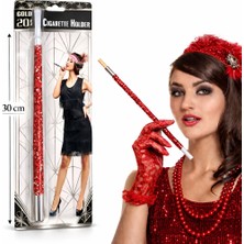 Zenvia Kırmızı Payetli Sigara Tutacağı ZNV-TTT3245