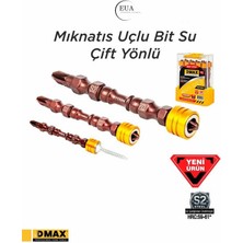 Eua Akkemik Dmax Çift Yönlü Mıknatıs Uçlu Bits Uç Pz2*65 - 10 Adet -DMX4564