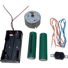 Devre Dünyası Dc 6V Oyuncak Motoru Pil Anahtar Zil Teli Öğrenci Elektrik Devresi Hobi Deney Seti