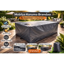 Erta 1 Metre x 2 Metre Dış Mekan Bahçe Mobilyası Koruma Kılıfı Su & Toz Geçirmez Uv Dayanımlı