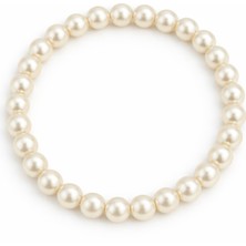 Stainless Stell Beyaz Inci Detaylı Kadın Bileklik