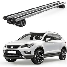 Today Auto Pençe Seat Ateca (2016 ve Sonrası) Uyumlu Gri Ara Atkı Port Bagaj Tavan Barı