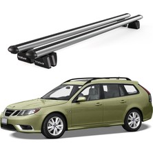 Today Auto Pençe Saab 9_3 Sporthatch (2005-2012) Uyumlu Gri Ara Atkı Port Bagaj Tavan Barı