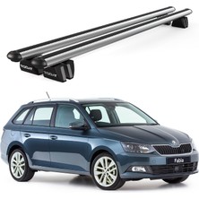 Today Auto Pençe Skoda Fabia Wagon (2015-2021) Uyumlu Gri Ara Atkı Port Bagaj Tavan Barı