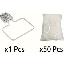 Es Dekor 1 Beyaz Filtre + 50 Filtre Şeridi Güçlü Emişli Mutfak Lavabo Süzgeci