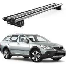 Today Auto Pençe Skoda Octavia Scout (2007-2013) Uyumlu Gri Ara Atkı Port Bagaj Tavan Barı