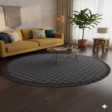 Altun Carpet Modern Antirasit Yuvarlak Babıl Ponpon Saçaklı Pelüş Kaymaz Halı 13ML Hav  Yuksekliği  2.2 Kalınlık