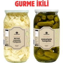 Guressa Gurme Turşu Ikilisi Beyaz Lahana ve Kornişon Turşusu 2'li Avantaj Paketi