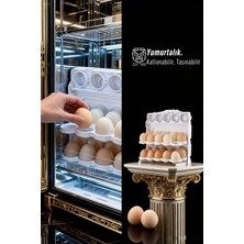 Transformacion 30’lu Katlanabilir Dolap Kapağına Yumurta Organizeri - Ultra Dayanıklı Mutfak Düzenleyici 722912