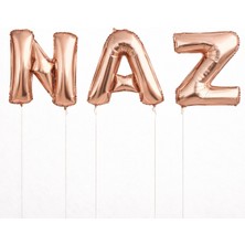 3 Harfli Kişiye Özel Uçan Folyo Balon Doğum Günü Folyo Balon Set 76 cm 34 Inç
