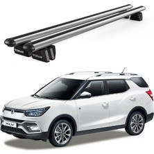 Today Auto Pençe Ssangyong Xlv (2016 ve Sonrası) Uyumlu Gri Ara Atkı Port Bagaj Tavan Barı