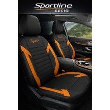 Trobus Volkswagen Jetta 2005–2018 Uyumlu Sportline Serisi Taba Tay Tüyü Oto Koltuk Kılıfı Tam Set (5 Koltuk) | Airbag, Kolçak, 2+1, Cepli, 3 Katman