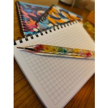 Saf Hobi El Yapımı Epoksi Tasarım Tükenmez Kalem | Sevgiyle Hazırlanmış Hobi Ürünü | Benzersiz ve Özgün