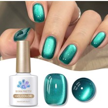 Born Pretty Dreamy Sea Glass Bead Cat Magnetic Gel/okyanus Turkuazı Kedi Gözü Kalıcı OJE-10ML