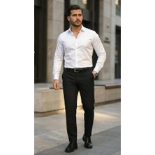 Moda Tıkla Modatıkla Erkek Saten Klasik Gömlek