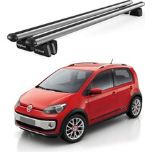 Today Auto Pençe Volkswagen Up Cross (2013 ve Sonrası) Uyumlu Gri Ara Atkı Port Bagaj Tavan Barı