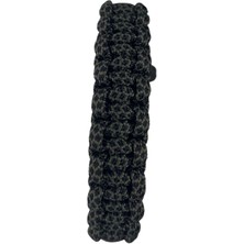 Evvel Aksesuar Haki Siyah Desenli Paracord Bileklik