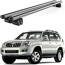 Today Auto Pençe Toyota Land Cruiser 120 (2002-2009) Uyumlu Gri Ara Atkı Port Bagaj Tavan Barı