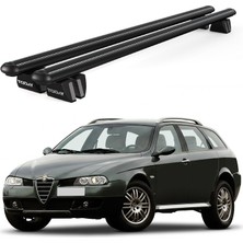 Today Auto Pençe Alfa Romeo 156 Crosswagon (T932) (2004-2007) Uyumlu Siyah Ara Atkı Port Bagaj Tavan Barı