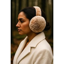 Caş Dekorasyon Kahverengi Peluş Kulaklık