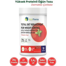 Nutripharma Whey Proteinli Domates Çorbası – Öğün Yerine Geçen Yüksek Proteinli Tam Öğün, 600G