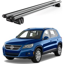 Today Auto Pençe Volkswagen Tiguan (2003-2011) Uyumlu Gri Ara Atkı Port Bagaj Tavan Barı