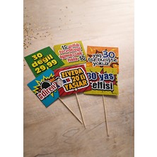 Bi Tutam Mutluluk 30 Yaş Renkli Konuşma Balonları 6 Adet