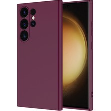 Paladyum Case Samsung Galaxy S26 Ultra Uyumlu Içi Kadife Bordo Lansman Silikon Kılıf