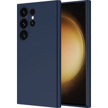Paladyum Case Samsung Galaxy S26 Ultra Uyumlu Içi Kadife Lacivert Lansman Silikon Kılıf