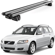 Today Auto Pençe Volvo V50 Sw (2004-2013) Uyumlu Gri Ara Atkı Port Bagaj Tavan Barı