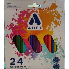 Ada Çanta Kırtasiye Adel 24'lü Kuru Boya Kalemi AD632166