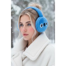 Caş Dekorasyon Mavi Renk Koala Figürlü Peluş Kulaklık