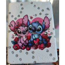 Ada Çanta Kırtasiye Stitch Figürlü Katlanabilir Taşlı Cep Aynası AD3021008