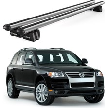 Today Auto Pençe Volkswagen TOUAREG(2002-2010) Uyumlu Gri Ara Atkı Port Bagaj Tavan Barı
