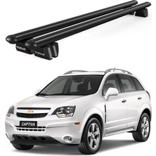 Today Auto Pençe Chevrolet Captiva Suv (2007-2018) Uyumlu Siyah Ara Atkı Port Bagaj Tavan Barı