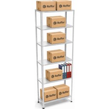 Raffar Galvaniz 6 Katlı Arşiv Raf Sistemi - Çelik Raf - Metal Raf