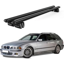 Today Auto Pençe Bmw 5 Series Touring (E39) (2000-2004) Uyumlu Siyah Ara Atkı Port Bagaj Tavan Barı
