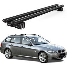 Today Auto Pençe Bmw 3 Series Touring (2006-2011) Uyumlu Siyah Ara Atkı Port Bagaj Tavan Barı