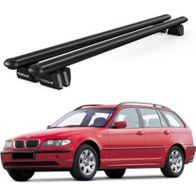 Today Auto Pençe Bmw 3 Series Touring (2000-2005) Uyumlu Siyah Ara Atkı Port Bagaj Tavan Barı