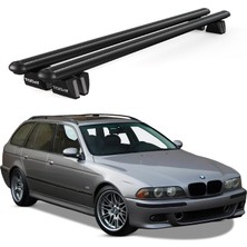 Today Auto Pençe Bmw 5 Series Touring (E39)(1997-2000) Uyumlu Siyah Ara Atkı Port Bagaj Tavan Barı