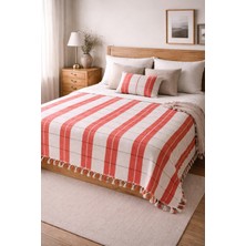 Ces Store Çift Kişilik %100 Pamuk El Dokuması Pike, Doğal Dokulu 4 Mevsim Yatak Örtüsü, 200X240CM.