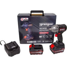 Grangos GCW20-F2 20V 5 Ah Çift Akülü Somun Sıkma