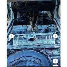 Kl Home 100X100CM (1m2) Alumunize Folyolu 9mm Kauçuk Yapışkanlı Ses Yalıtım Oto Karavan Ev Kaput Yalıtım