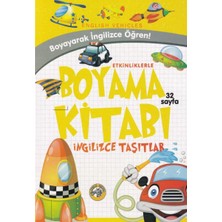 Etkinliklerle Boyama Kitabı Ingilizce Taşıtlar
