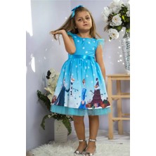 Diamondstar Kız Çocuk Bayramlık Düğün Parti Doğum Günü Elbisesi