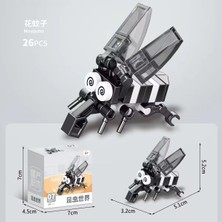 Sivri Sinek Mini Animals Hayvan 26PARÇA Bricks 3D Yap Boz 3 Boyutlu Puzzle Yapı Blok Oyuncak Hediye