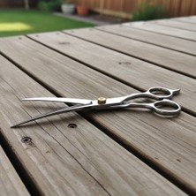 Lady Fify Kedi ve Köpek Için Kavisli Paslanmaz Çelik Tüy Kesme Makası